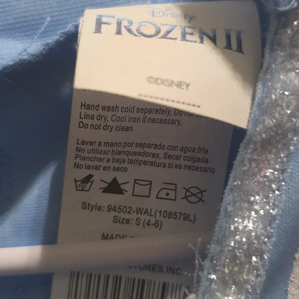 Disney Frozen Blue and Silver Costume